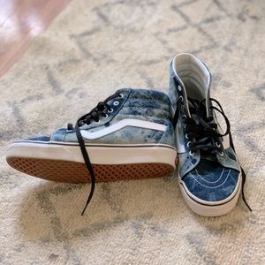 High top acid wash vans